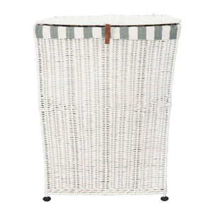 Safavieh Trotter Rattan Laundry Basket - White