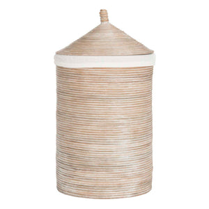 Safavieh Wellington Rattan Storage Hamper With Liner - Grey