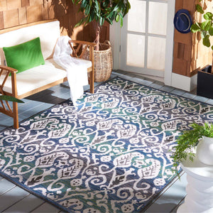 Safavieh Havana Rug Collection: HAV321M - Light Silver / Blue