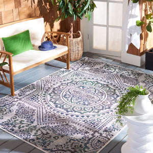 Safavieh Havana Rug Collection: HAV327M - Light Silver / Blue