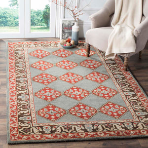 Safavieh Heritage Rug Collection HG414A - Blue / Charcoal