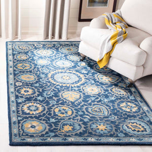 Safavieh Heritage Rug Collection HG423N - Navy / Gold