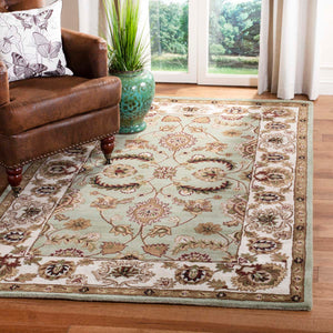 Safavieh Heritage Rug Collection HG453A - Sage / Ivory