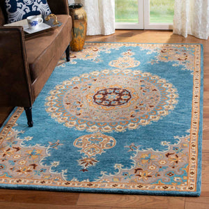 Safavieh Heritage Rug Collection HG551M - Blue / Beige
