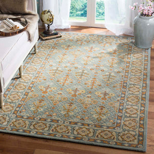 Safavieh Heritage Rug Collection HG738A - Cream / Blue