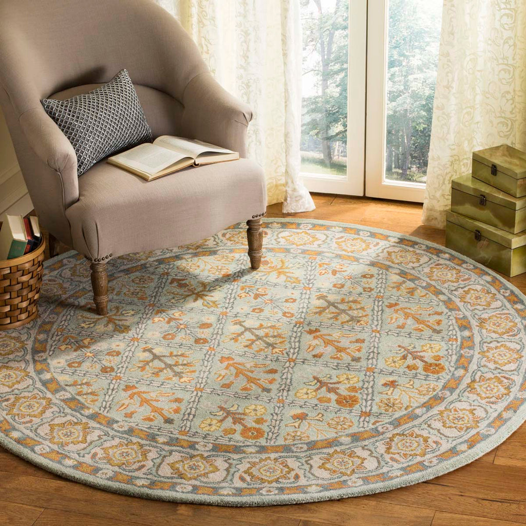 Safavieh Heritage Rug Collection HG738A - Cream / Blue