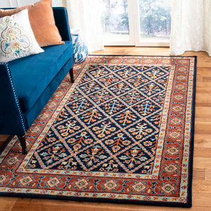 Safavieh Heritage Rug Collection HG738N - Navy / Red
