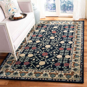 Safavieh Heritage Rug Collection HG740N - Navy / Ivory