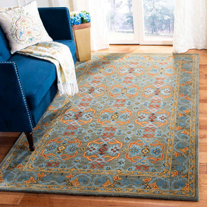 Safavieh Heritage Rug Collection HG741W - Sage / Blue