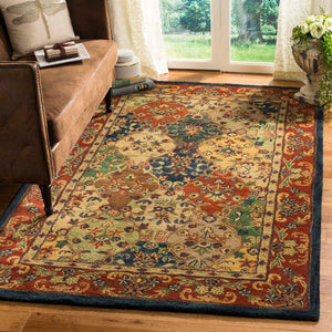 Safavieh Heritage Rug Collection HG911B - Beige / Burgundy