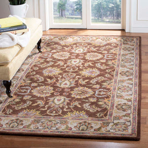 Safavieh Heritage Rug Collection HG912A - Brown / Ivory