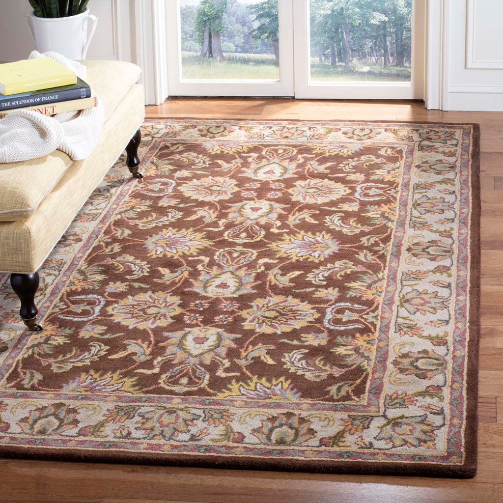 Safavieh Heritage Rug Collection HG912A - Brown / Ivory