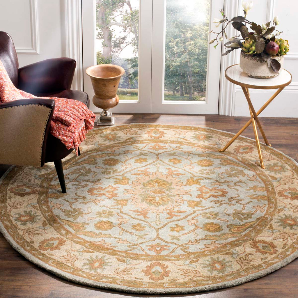 Safavieh Heritage Rug Collection HG937A - Light Blue / Ivory