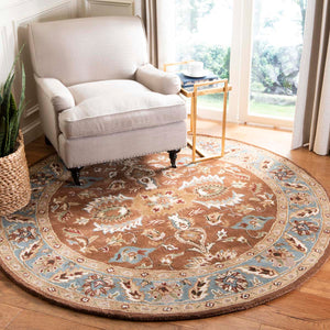 Safavieh Heritage Rug Collection HG968A - Brown / Blue