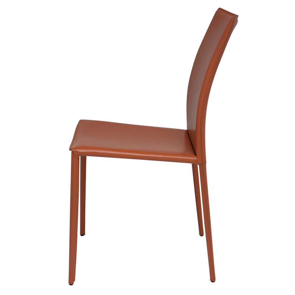 Nuevo Sienna Leather Dining Chair - Ochre