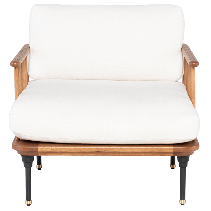 Distrikt Nuance Fabric Seat Fumed Oak Frame Occasional Chair | Nuevo - HGDA607