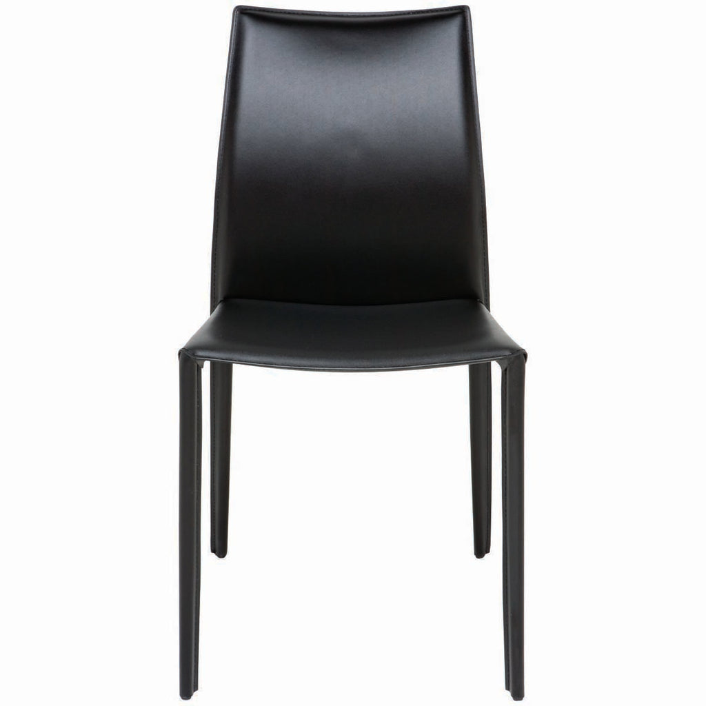Nuevo Sienna Leather Dining Chair - Black