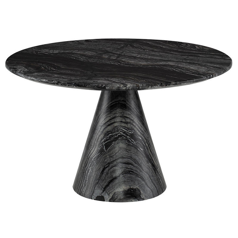 Claudio Black Wood Vein Marble Coffee Table | Nuevo - HGNA589