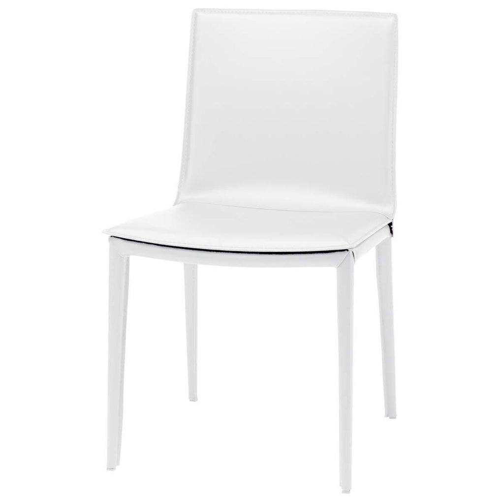 Nuevo Palma Leather  Dining Chair - White