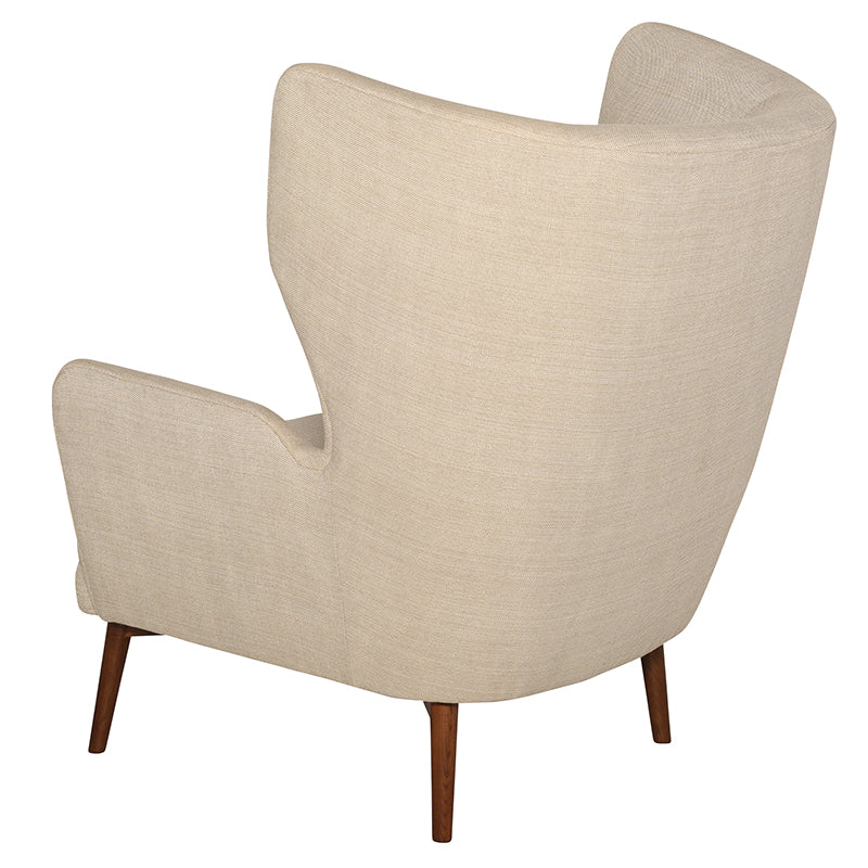 Klara Sand Fabric Seat Walnut Stained Ash Legs Occasional Chair | Nuevo - HGSC103