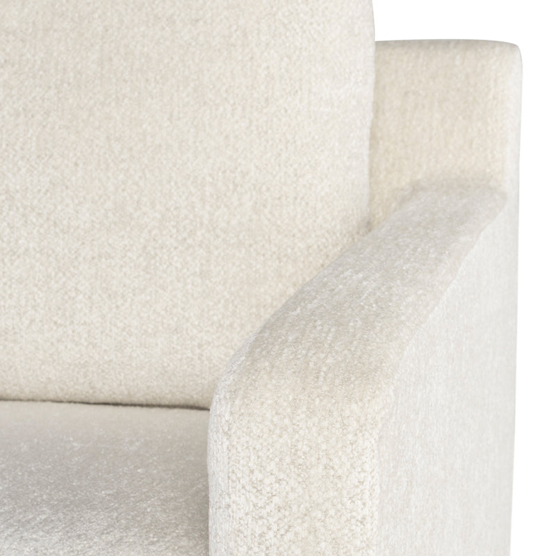 Anders Coconut Brushed Gold Legs Occasional Chair | Nuevo - HGSC841