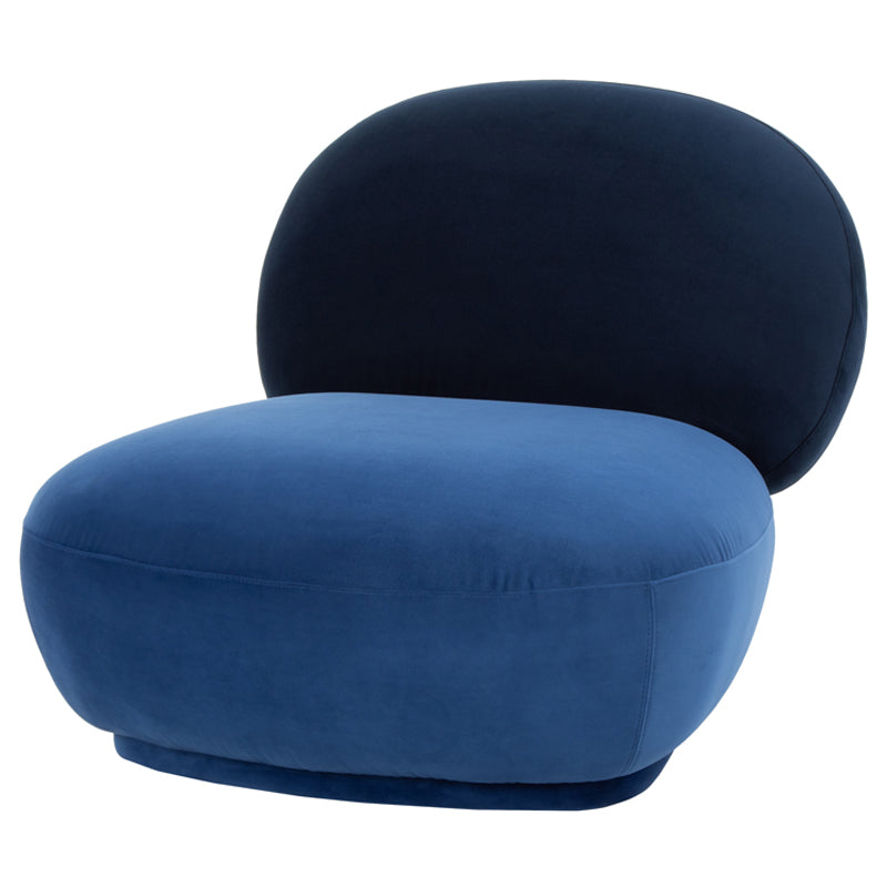 Seba Dusk Velour Backrest Sapphire Velour Seat Occasional Chair | Nuevo - HGSN380