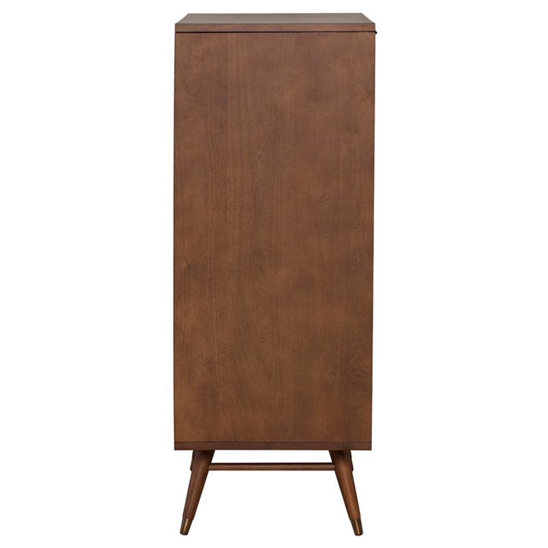 Case Walnut Stained Poplar Door Walnut Stained Poplar Cabinet Dresser | Nuevo - HGST110