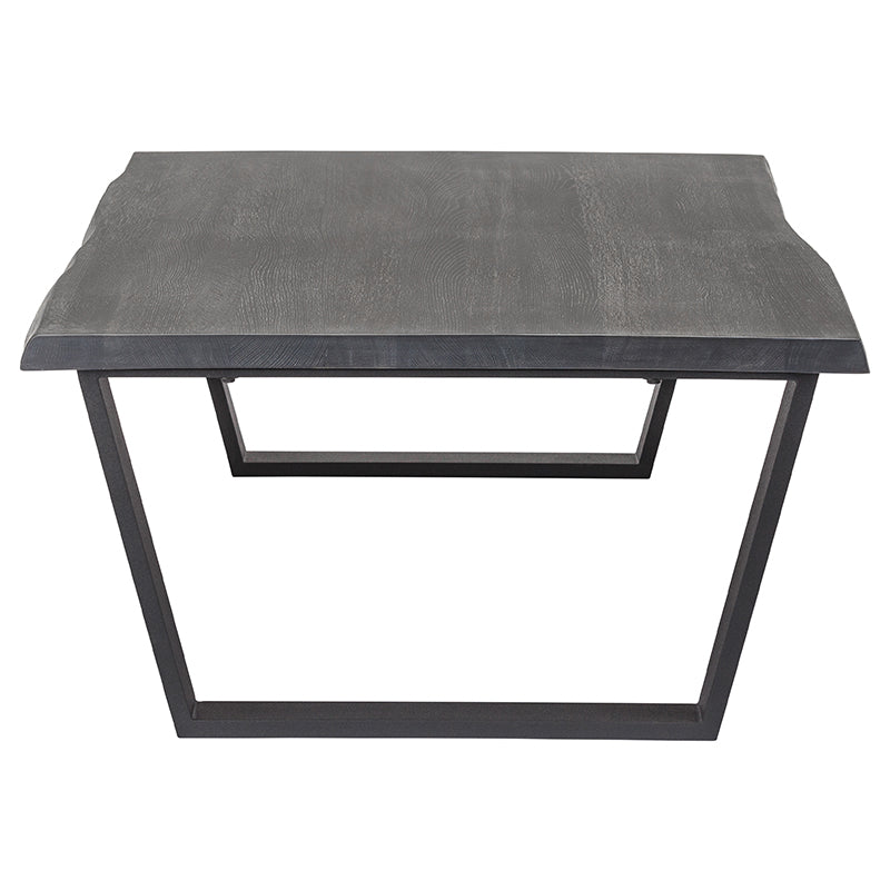 Versailles Oxidized Grey Oak Top Matte Black Legs Coffee Table | Nuevo - HGSX205