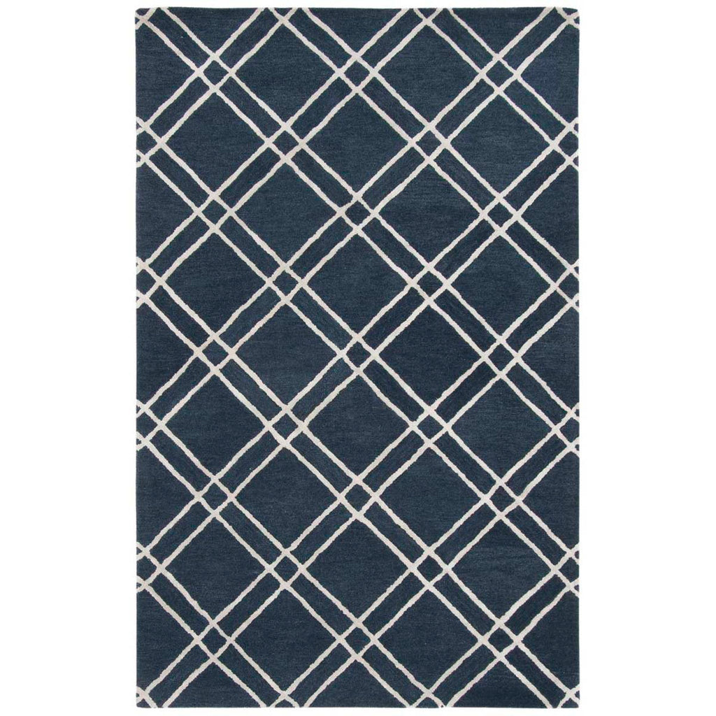 Safavieh Himalaya Rug Collection HIM901N - Navy / Silver