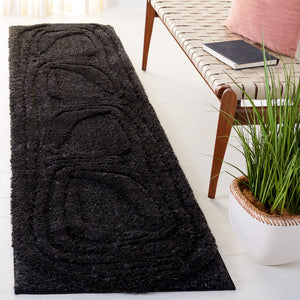 Safavieh Hi-Lo Shag Rug Collection: HLS214Z - Black