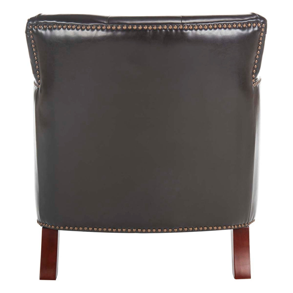 Safavieh Colin Tufted Club Chair - Brown / Leather