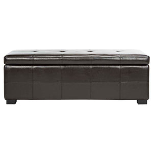 Maiden Large Tufted Storage Bench | Safavieh -  HUD8229