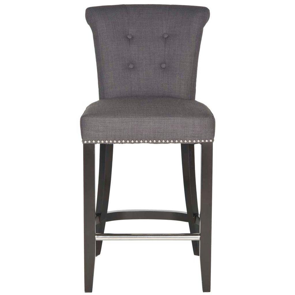 Safavieh Addo Ring Counter Stool - Charcoal
