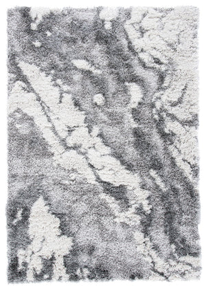 Safavieh Horizon Shag Rug Collection: HZN890F-10R - Grey / Ivory
