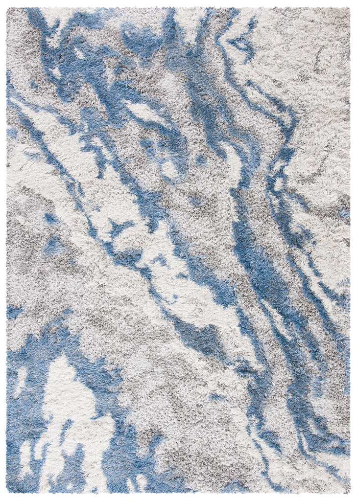 Safavieh Horizon Shag Rug Collection: HZN890G-217 - Grey / Blue