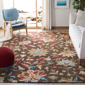 Safavieh Jardin Rug Collection JAR457B - Brown / Multi