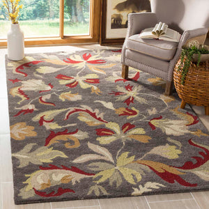 Safavieh Jardin Rug Collection JAR459A - Dark Grey / Multi