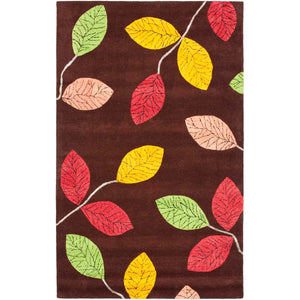 Safavieh Jardin Rug Collection JAR525A - Dark Brown / Multi