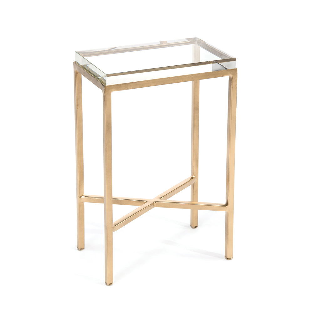 Glass Block Side Table | John-Richard - JFD-0122