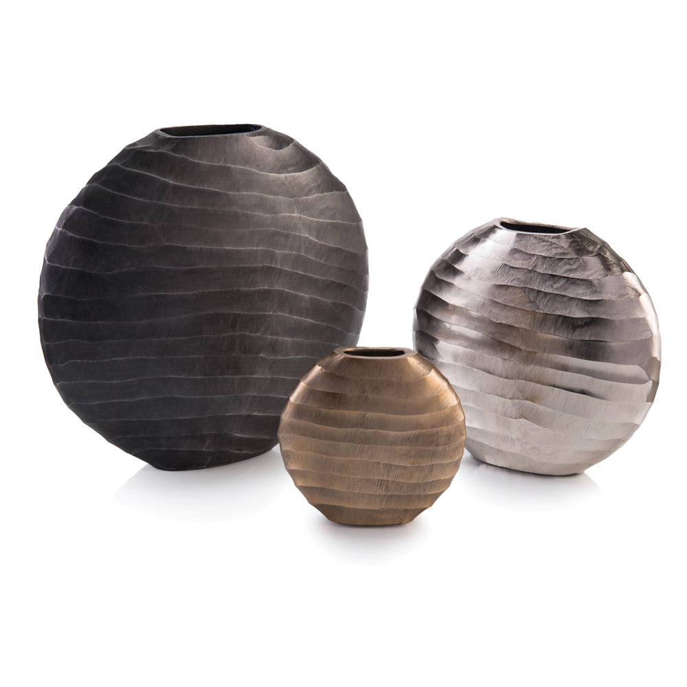 Set Of Three Chiseled Vases | John-Richard - JRA-10067S3
