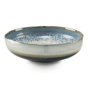 ReactIVe Blue And Cream Shallow Bowl | John-Richard - JRA-10179