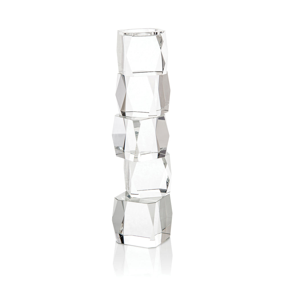 Crystal Cubist Candleholder | John-Richard - JRA-11237