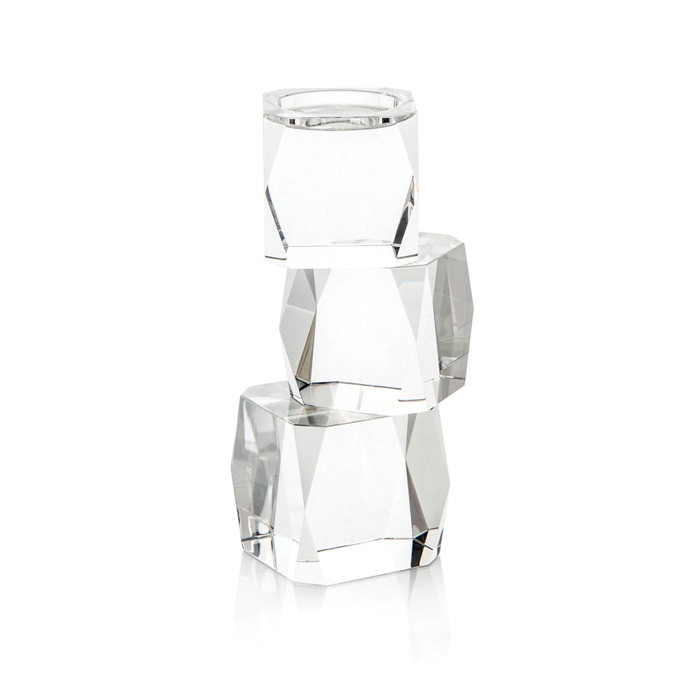 Crystal Cubist Candleholder | John-Richard - JRA-11239