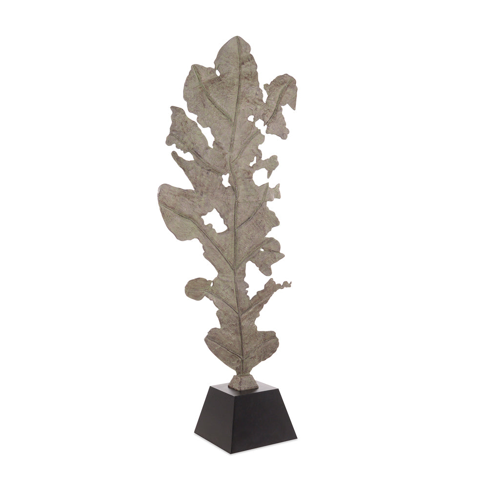 Oak Leaf Sculpture In Verdigris Bronze | John-Richard - JRA-11950