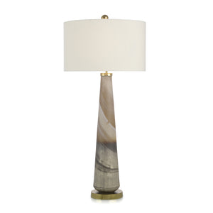 Furling Cream and Caramel Buffet Lamp | John-Richard - JRL-10181