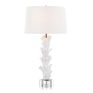 White Sculptural Table Lamp | John-Richard - JRL-10257