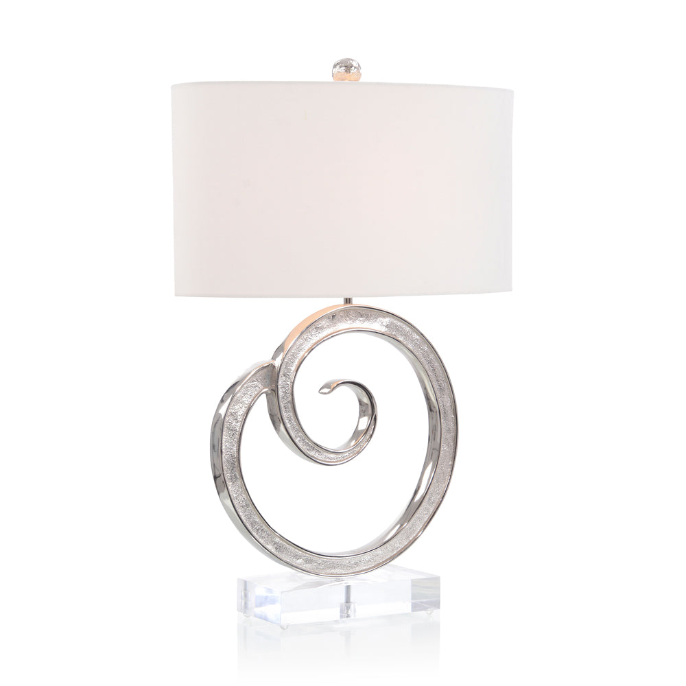 Spiral Nickel Table Lamp | John-Richard - JRL-10311