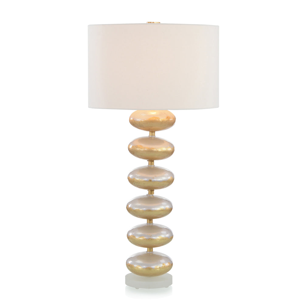 Pearlized Glass Orb Table Lamp | John-Richard - JRL-10399