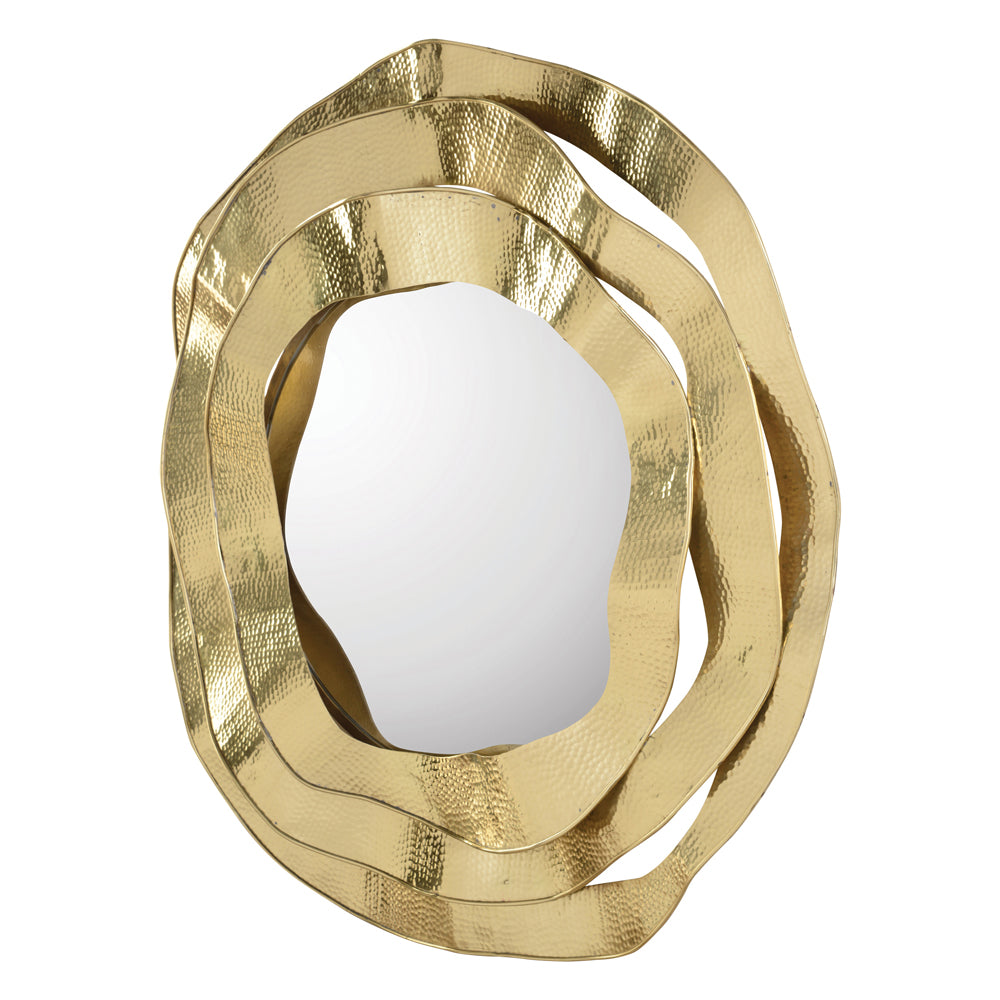 Ripple Brass Mirror | John Richard - JRM-1099
