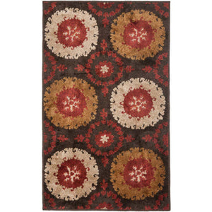 Safavieh Kashmir Rug Collection KAS111A - Brown / Red